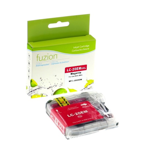 High quality compatible brother lc20em-xxl magenta ink cartridge in Canada