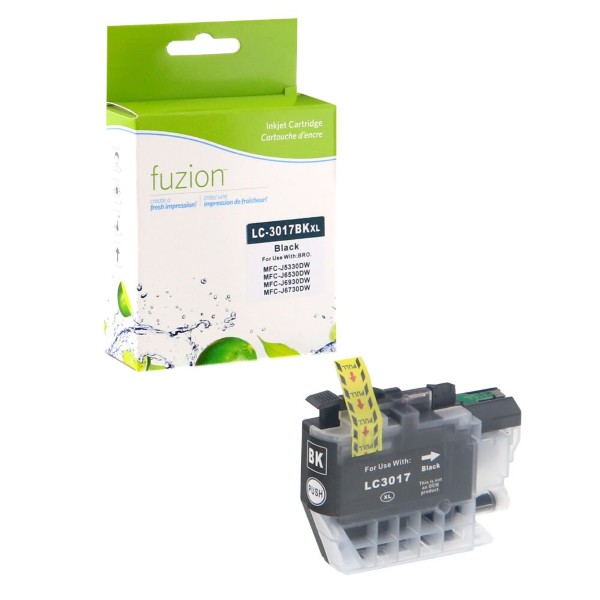 High quality compatible brother lc3017bk black ink cartridge in Canada