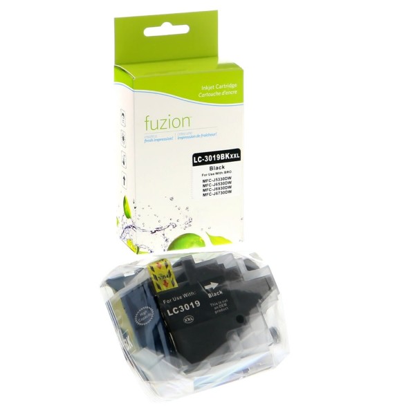 High quality compatible brother lc3019bk black ink cartridge in Canada