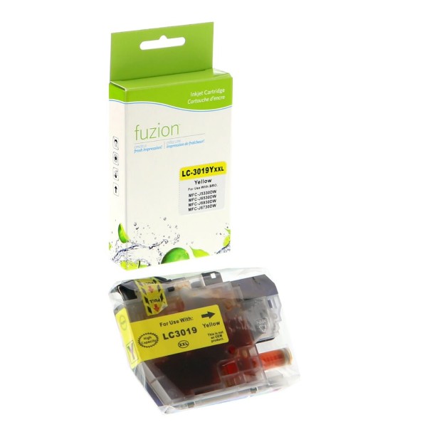 High quality compatible brother lc3019y yellow ink cartridge in Canada