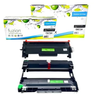 High quality compatible brother tn760 dr730 black toner drum combo in Canada