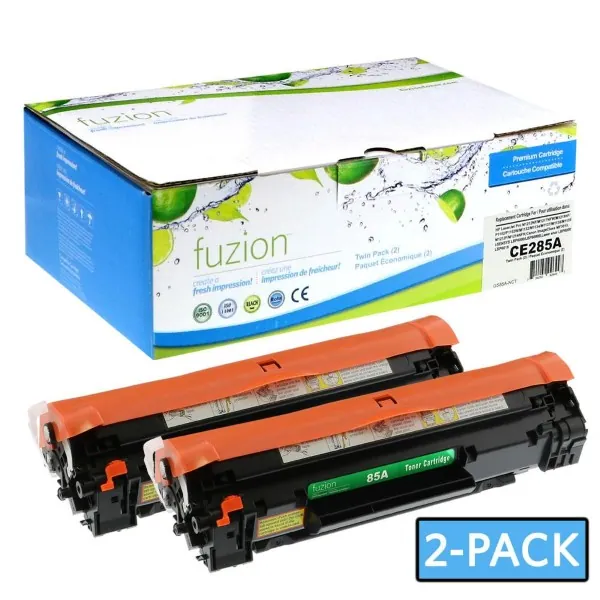 High quality compatible hp ce285d 85a black toner 2packs in Canada