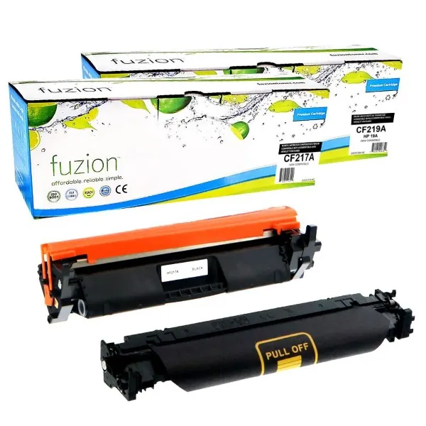 High quality compatible hp cf217a 17a cf219a 19a black toner drum combo in Canada
