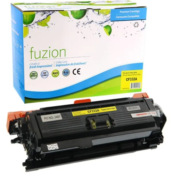 High quality compatible hp cf332a 654a yellow toner in Canada