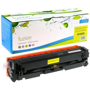 High quality compatible hp cf402x 201x yellow high yield toner in Canada