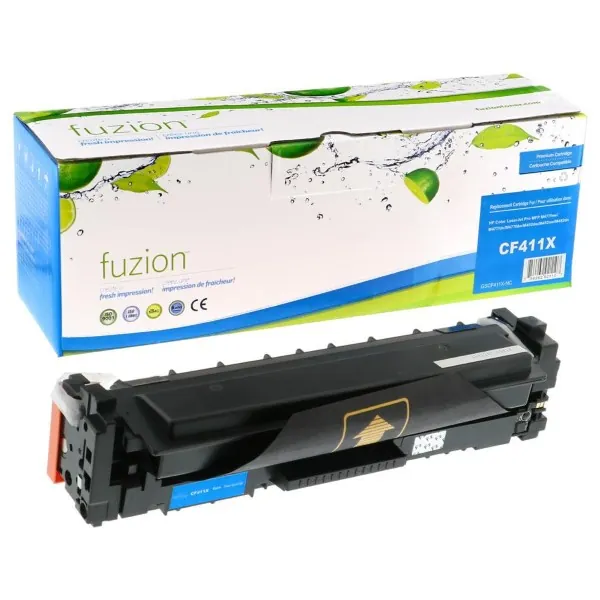 High quality compatible hp cf411x 410x cyan high yield toner in Canada