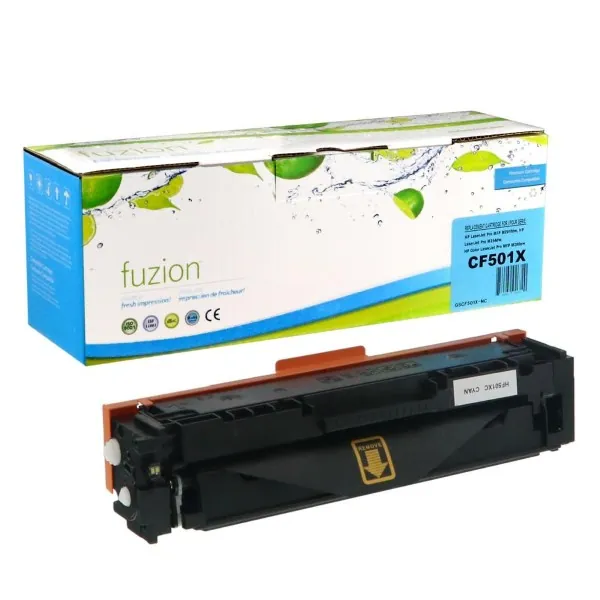 High quality compatible hp cf501x 202x cyan high yield toner in Canada