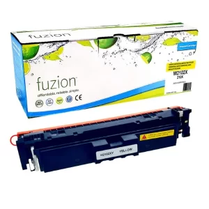 High quality compatible hp w2102x 210x yellow high yield toner in Canada