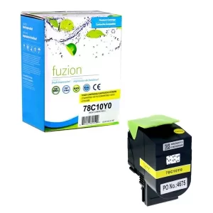 High quality compatible lexmark 78c10y0 yellow toner in Canada
