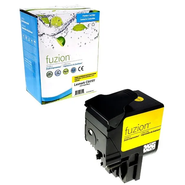 High quality compatible lexmark 80c1hy0 yellow high yield toner in Canada