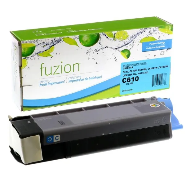 High quality compatible okidata c610 cyan toner in Canada