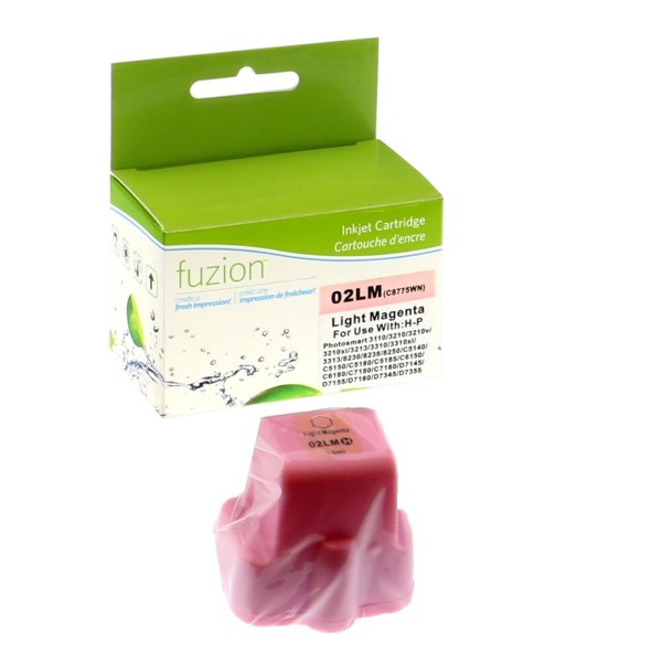 High quality remanufactured hp 02lm light magenta ink cartridge in Canada