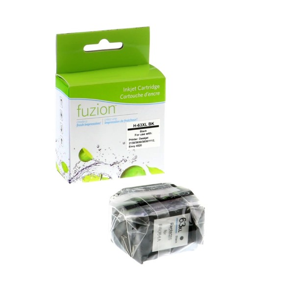 High quality remanufactured hp 63xl black high yield ink cartridge in Canada