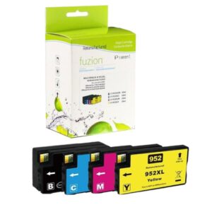 High quality remanufactured hp 952xl black cyan magenta yellow high yield ink cartridge in Canada