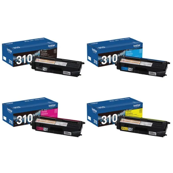 Original Brother TN-310 BK/C/M/Y Toner Combo
