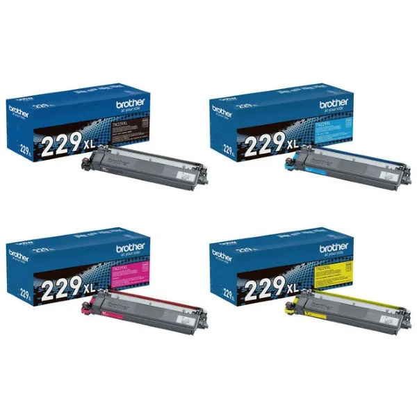 Original Brother TN229XL BK/C/M/Y High Yield Toner Combo