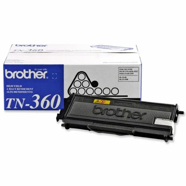 Original Brother TN360 Black High Yield Toner