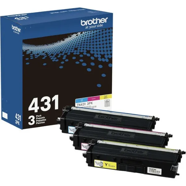 Original Brother TN431 C/M/Y Tri-Color Toner Combo