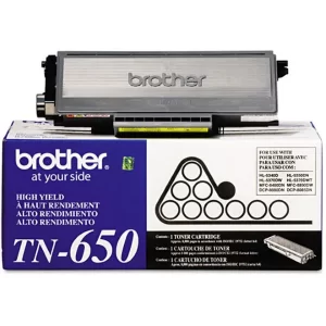Original Brother TN650 Black High Yield Toner