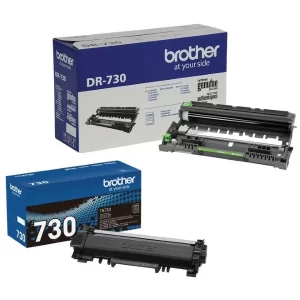 Original Brother TN730 / DR730 Black Toner & Drum Combo