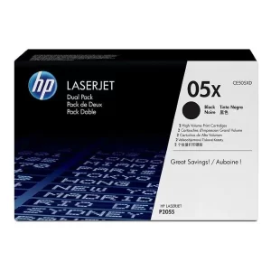 Original HP 05X / CE505XD Black High Yield Toner 2 Packs