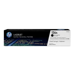 Original HP 126A / CE310AD Black Toner 2 Packs