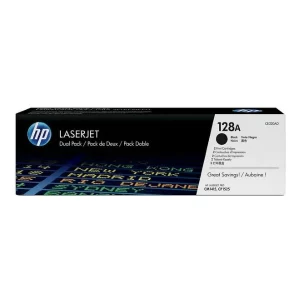 Original HP 128A / CE320AD Black Toner 2 Packs