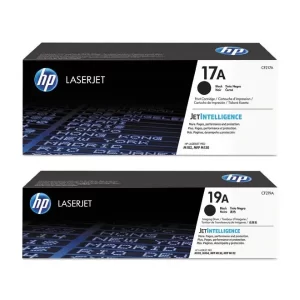 Original HP 17A / CF217A / 19A / CF219A Black Toner & Drum Combo