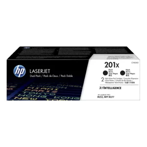 Original HP 201X / CF400XD Black High Yield Toner 2 Packs