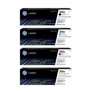 Original HP 206X / W2110X / W2111X / W2112X / W2113X BK/C/M/Y Toner Combo