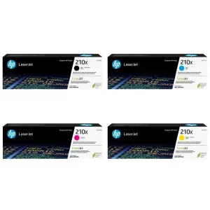Original HP 210X / W2100X / W2101X / W2102X / W2103X BK/C/M/Y High Yield Toner Combo