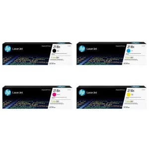 Original HP 218X / W2180X / W2181X / W2182X / W2183X BK/C/M/Y High Yield Toner Combo