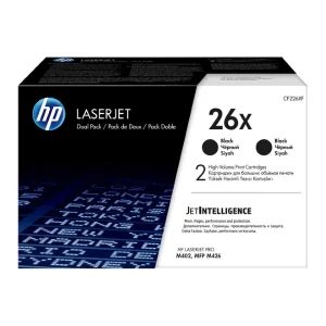 Original HP 26X / CF226XD Black High Yield Toner 2 Packs