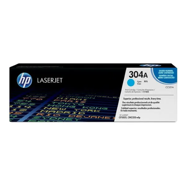 Original HP 304A / CC531A Cyan Toner