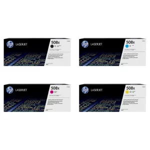 Original HP 508X / CF360X / CF361X / CF362X / CF363X BK/C/M/Y High Yield Toner Combo