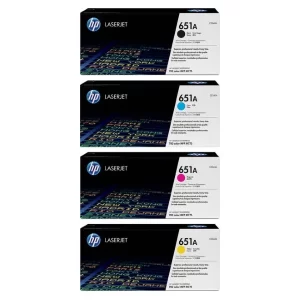 Original HP 651A BK/C/M/Y Toner Combo