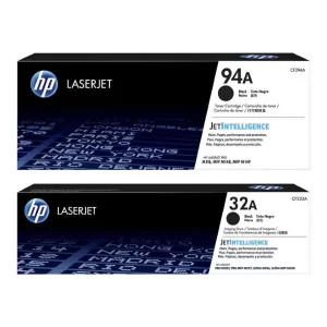 Original HP 94A / CF294A / 32A / CF232A Black Toner & Drum Combo