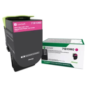 original lexmark oem 71b10m0 magenta toner