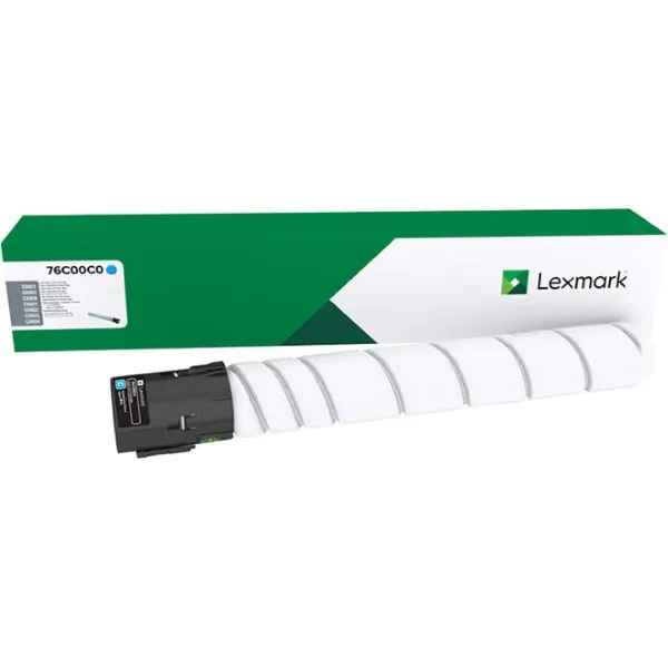 original lexmark oem 76c00c0 cyan toner
