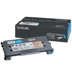 original lexmark oem c500h2cg cyan high yield toner