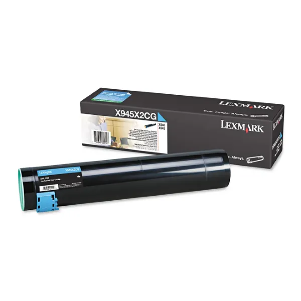 original lexmark oem x945x2cg cyan high yield toner