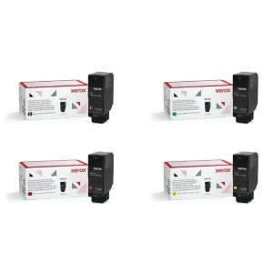 original xerox oem 006r04624 006r04625 006r04626 006r04627 black cyan magenta yellow high yield toner combo