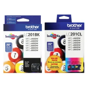 Original Brother LC201 BK/C/M/Y Ink Combo