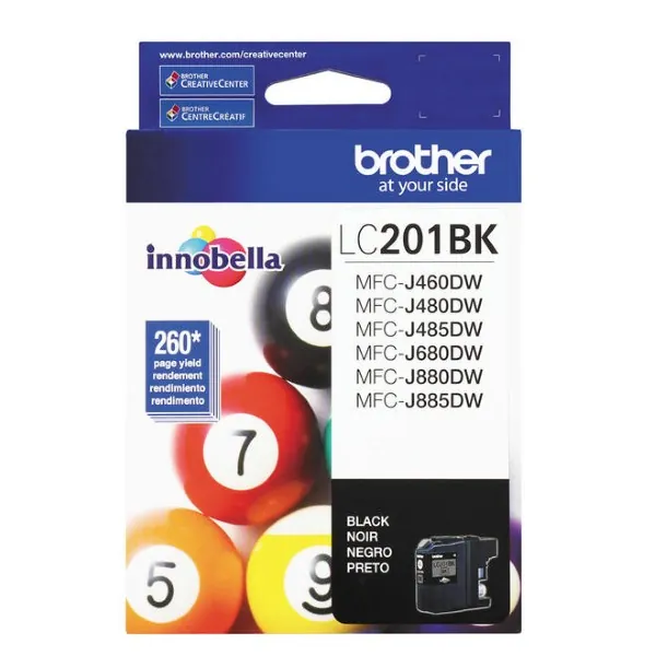 Original Brother LC201BK Black Ink