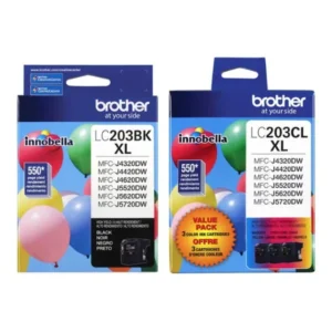 Original Brother LC203 BK/C/M/Y High Yield Ink Combo