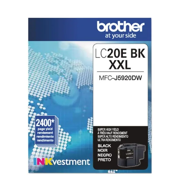 Original Brother LC20EBKS Black Extra High Yield Ink