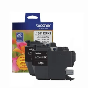 Original Brother LC3011 Black Ink Twin Pack