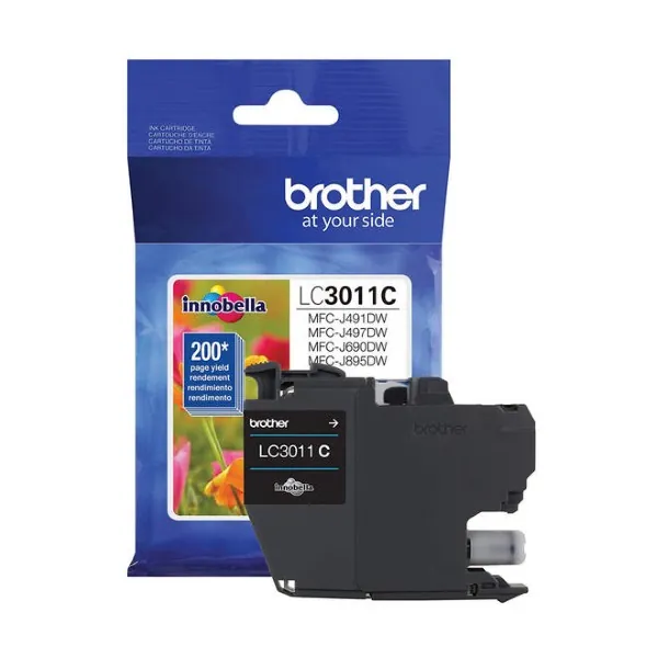 Original Brother LC3011C Cyan Ink