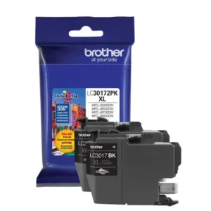 Original Brother LC30172PKS Black High Yield Ink 2 Packs