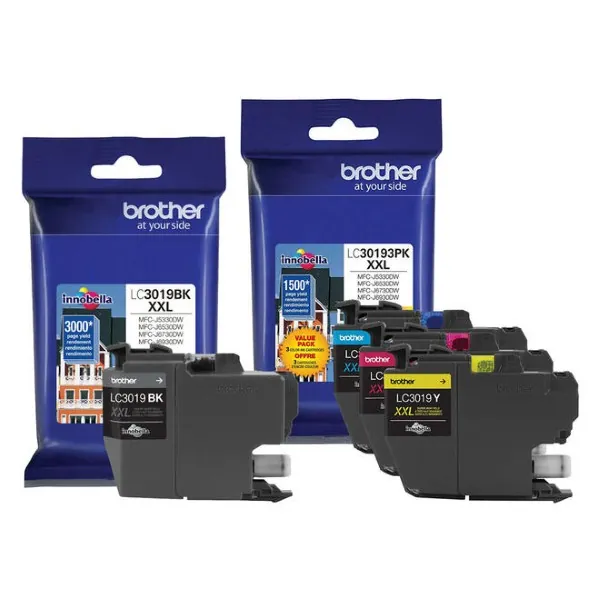 Original Brother LC3019 BK/C/M/Y Extra High Yield Ink Combo